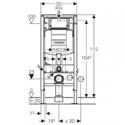 Geberit Duofix 111.300.00.5 - rozmery.