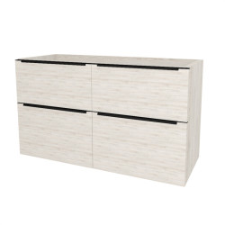 Mailo, kpeov skrinka 121 cm, iern madlo, Multidecor, White Loft Pine