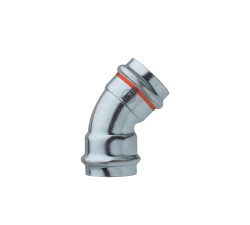 UO lisovacie koleno 45� 2-strann� 18 mm (V profil)