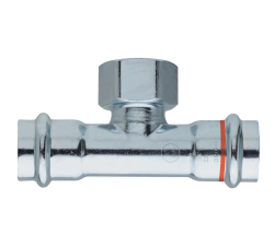 UO lisovac� T-kus s vn�torn�m z�vitom 22 mm � 1/2" � 22 mm (V profil)